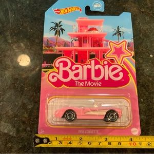 Lot of 5 Hot Wheels 2023  Corvette Barbie The Movie, Pink NIB ​Die-cast 1:64